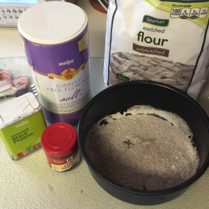 Flour, salt, and other dry goods