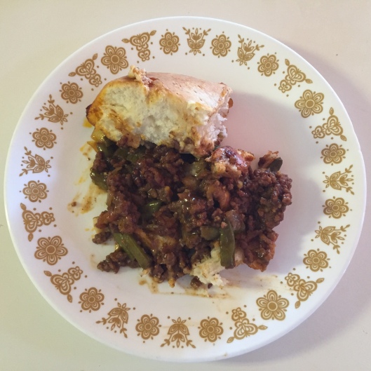 plate with a serving of a ground beef recipe